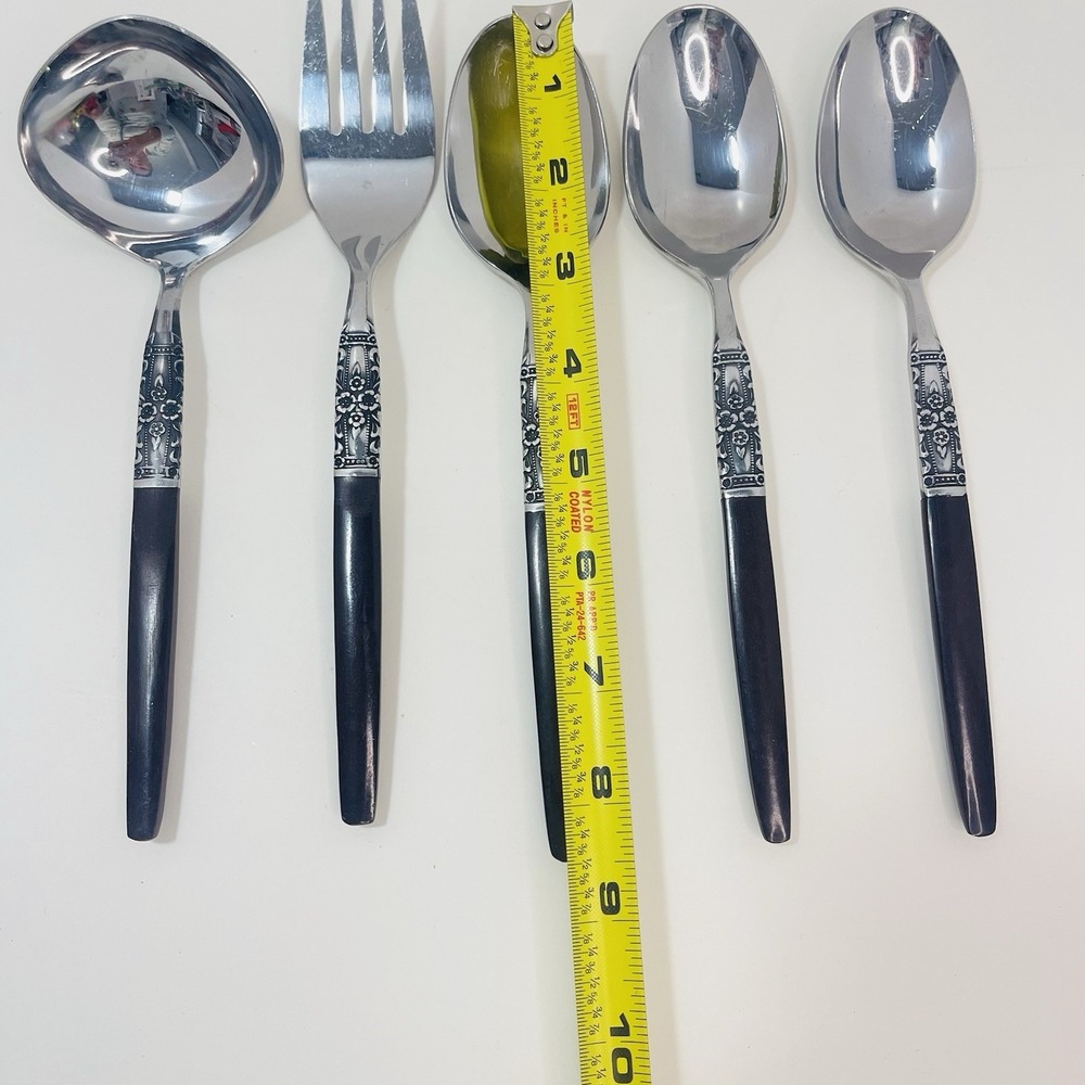 Oneida Northland NAPA VALLEY Stainless 5pc Serving Set Ladle Fork Spoons  Japan - Picture 5 of 6
